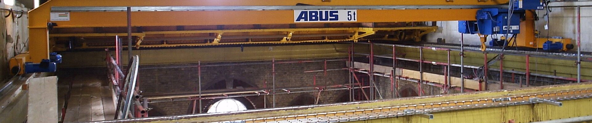 Grúa aérea monorraíl ABUS con carro monorraíl tipo E