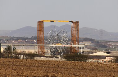 Puente grúa monorraíl ABUS ELK en la escultura "Exposure"